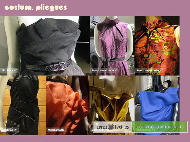 Costuras y pliegues moda invierno 2010